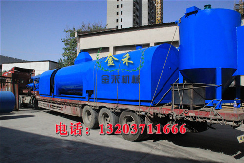 
廣東清遠(yuǎn)謝總的連續(xù)式炭化機(jī)發(fā)貨現(xiàn)場